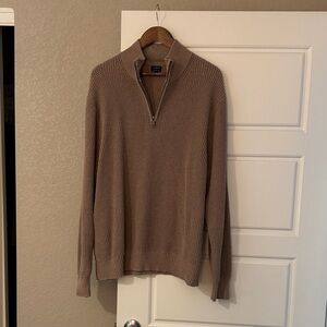J. Crew Men's Brown Zip-Up Sweater